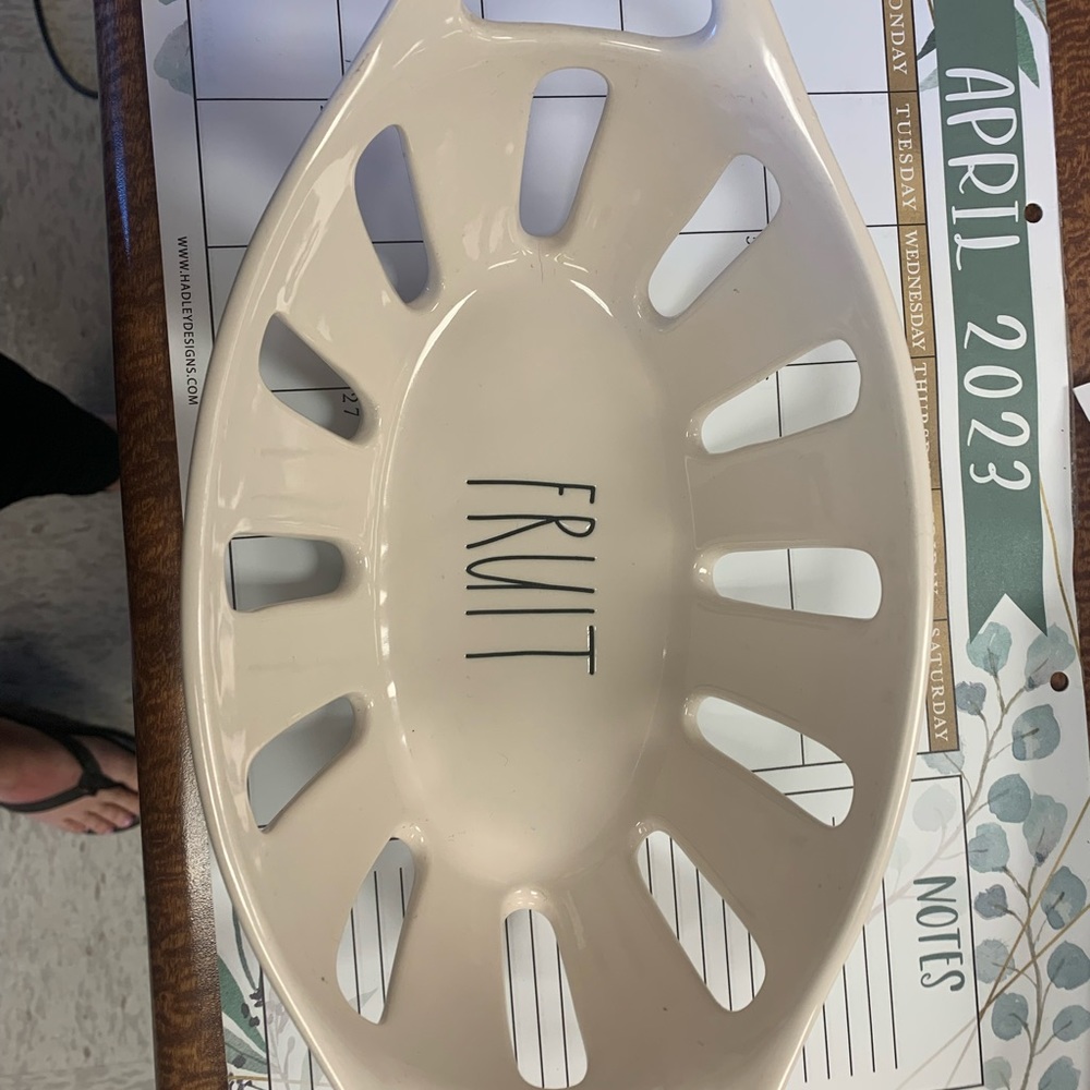 Rae Dunn “fruit” fruit basket. Like new.